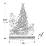 Buy Santa & Snowman w/ Tree Dimensions Image at Costco.co.uk