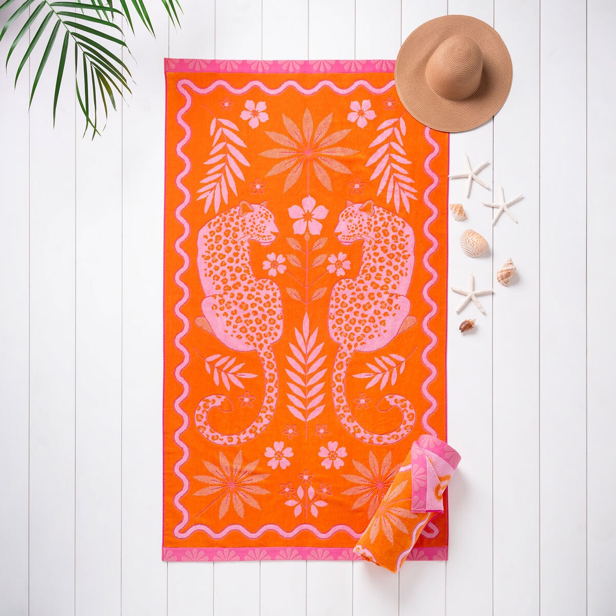 Welhome Beach Towel in 4 designs, 102 x 183 cm