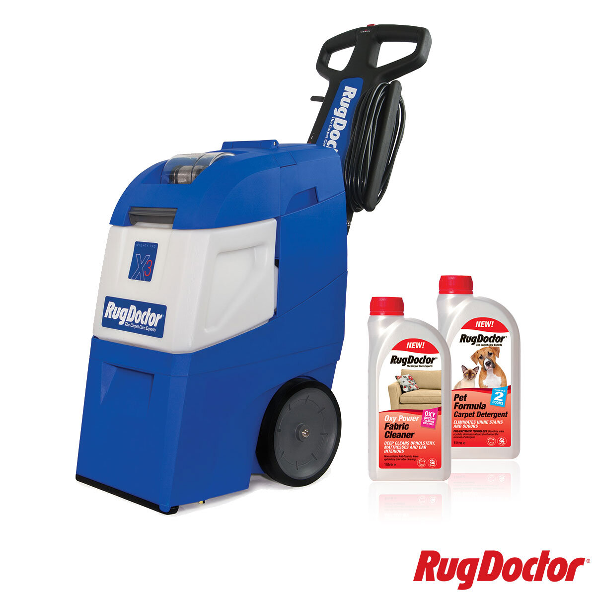 Rug Doctor Mighty Pro X3 Carpet Cleaner With Pet Formula & Oxy Power Detergents