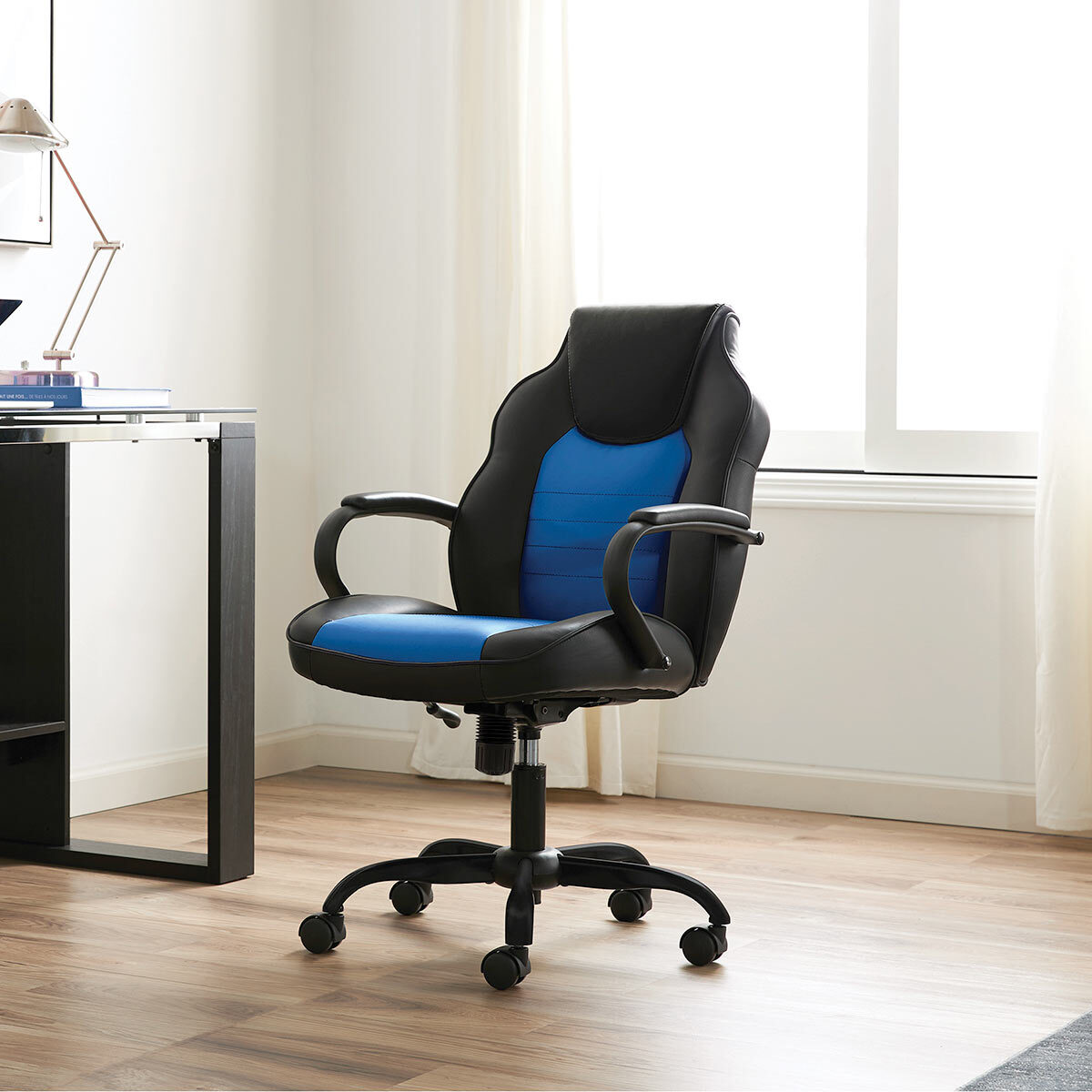 true innovations back to school office chair blue  costco uk