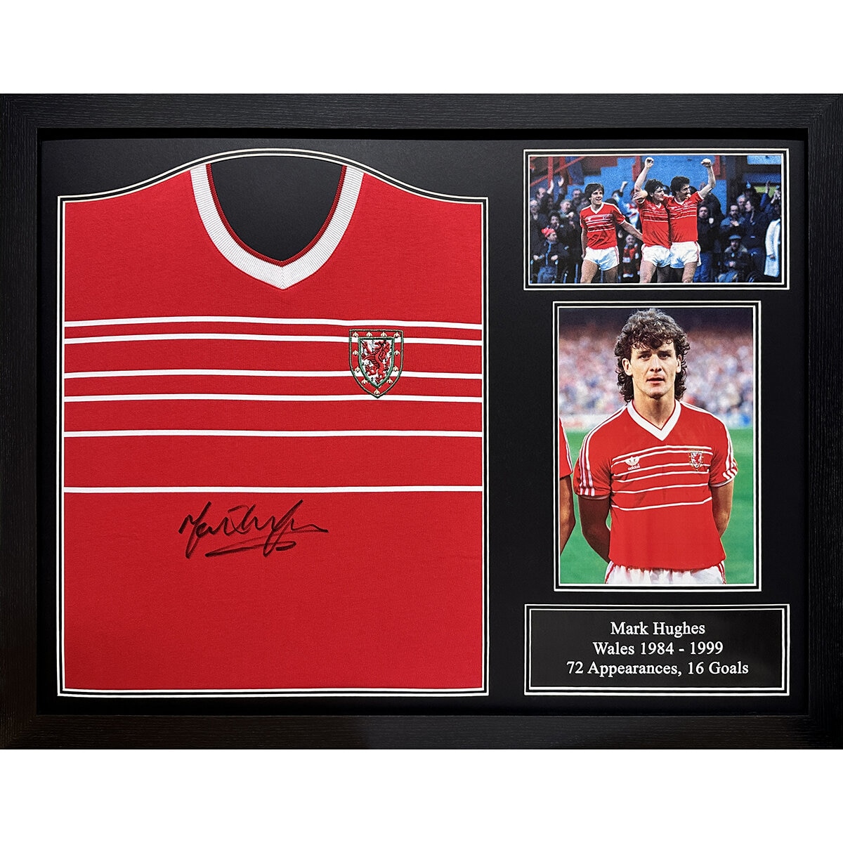 Mark Hughes signed Wales shirt
