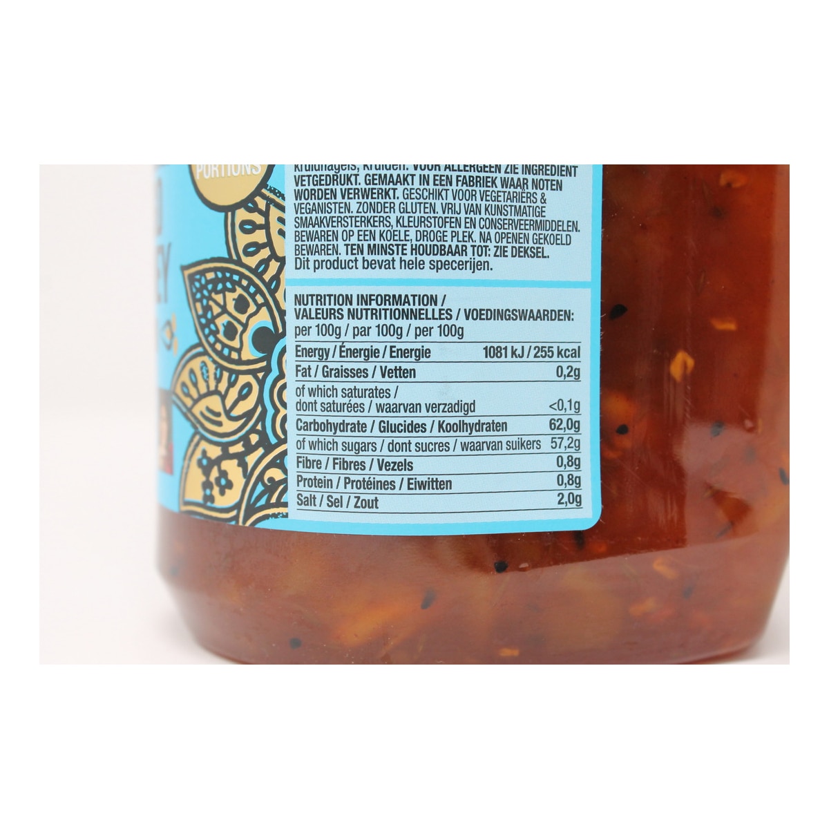 Geetas Premium Mango Chutney Nutritional Information