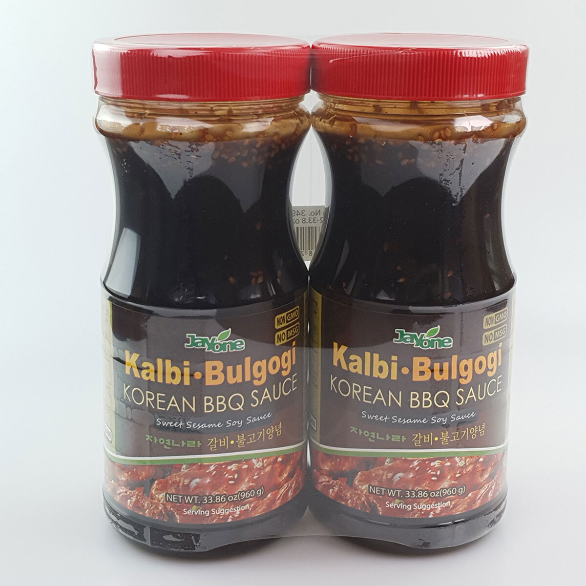 Jayone Kalbi-Bulgogi Korean BBQ Sauce, 2 x 960g