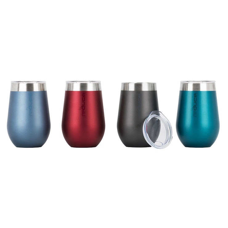 REDUCE Stainless Steel Vacuum Insulated Wine Tumblers, 4 Pack Costco UK