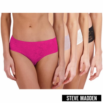 Steve Madden Ladies Lace Brief, 5 Pack