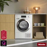 Miele TEL785 WP 9kg Heat Pump Dryer, A+++ Rated With EcoSpeed in Lotus White
