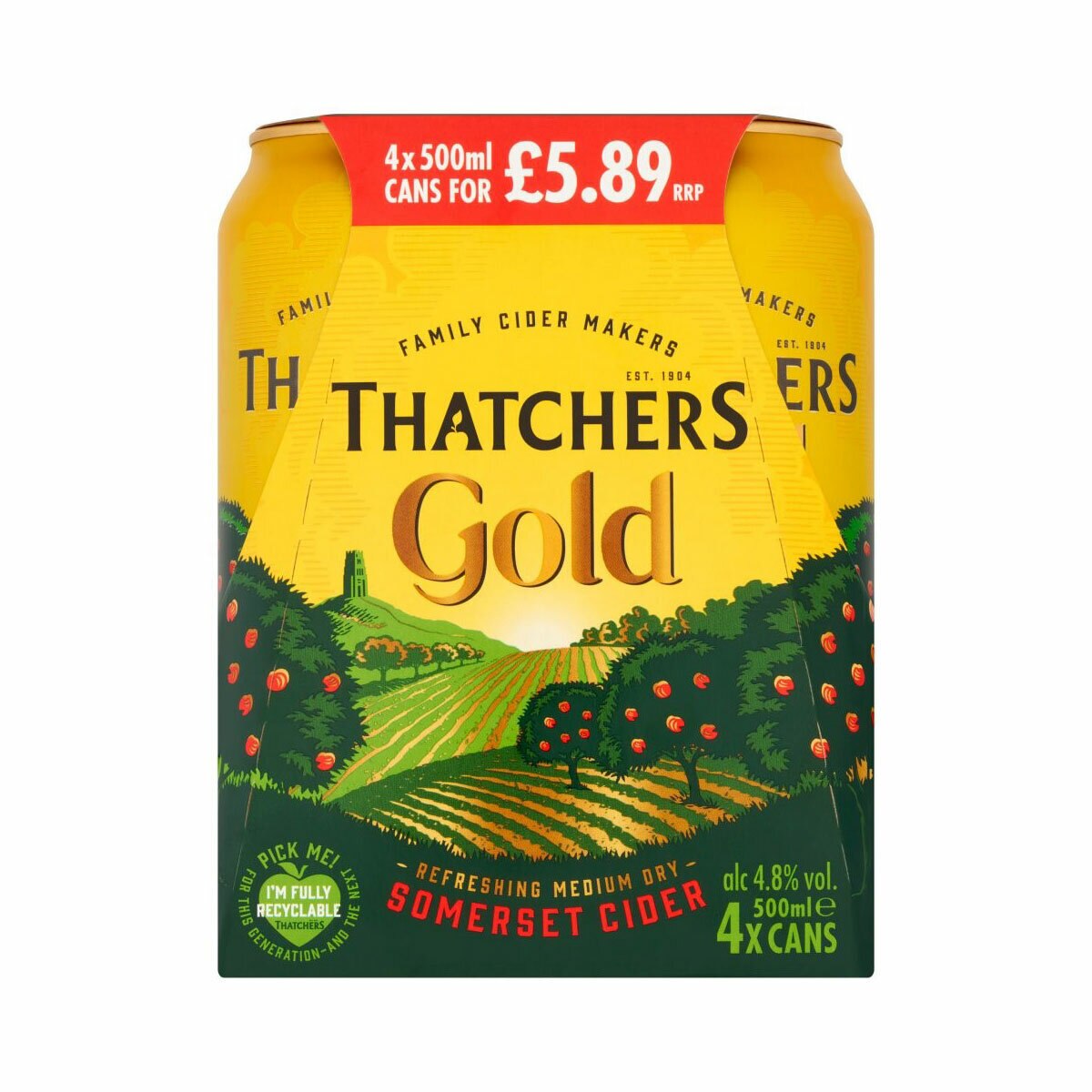 Thatchers Gold, 4 x 500ml