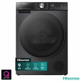 Hisense DH5S902BB, 9kg Heat Pump Tumble Dryer, A+++ Rated in Black