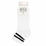 Wild Feet Ladies Quarter Sock 6 Pack in White