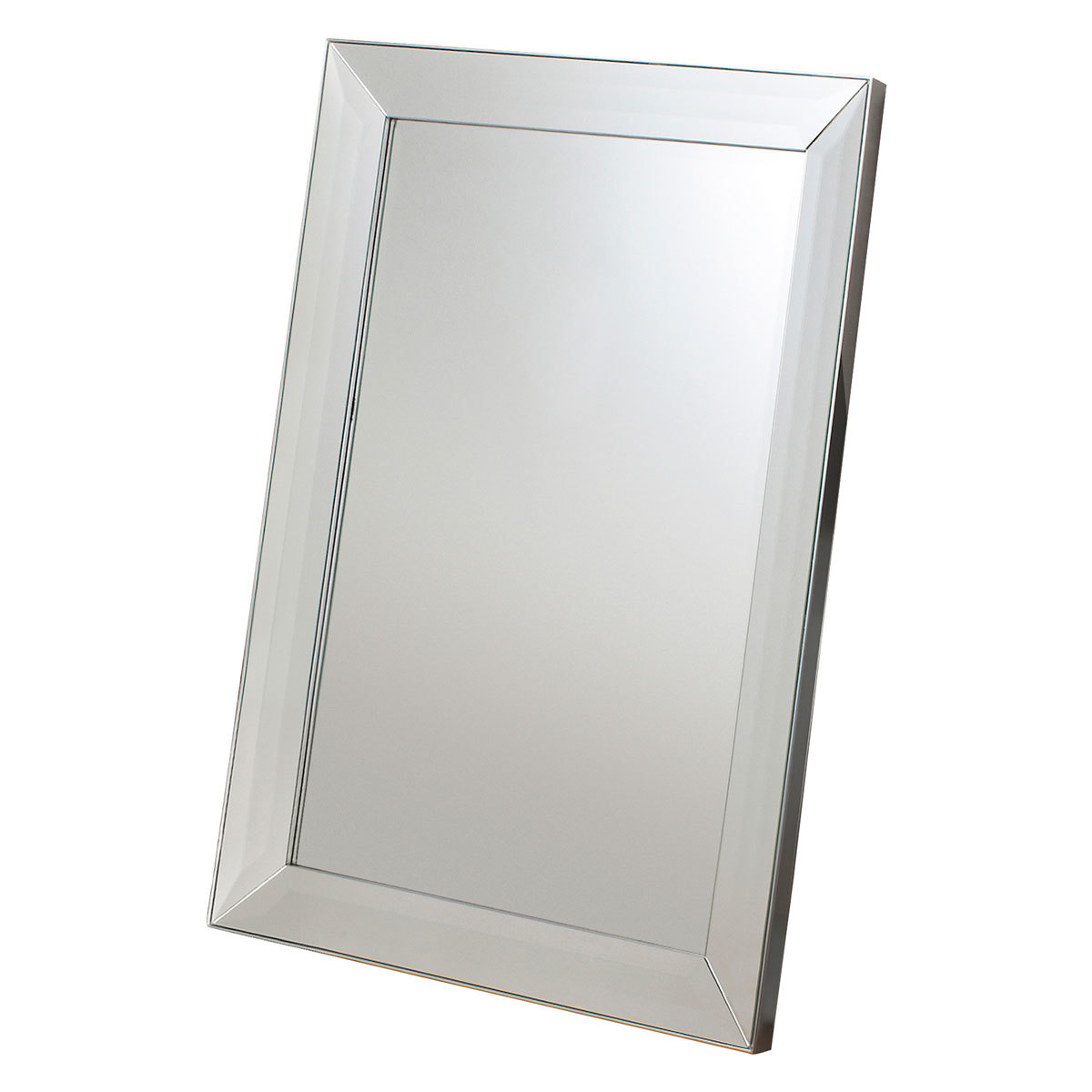 White Cut Out  image of Gallery Modena Rectangle Mirror