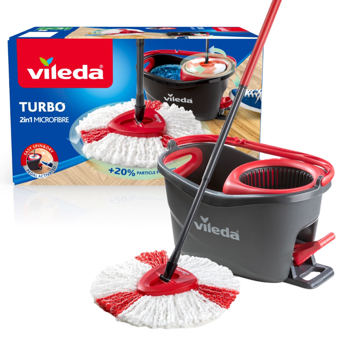 Vileda Turbo Bucket and Mop Set