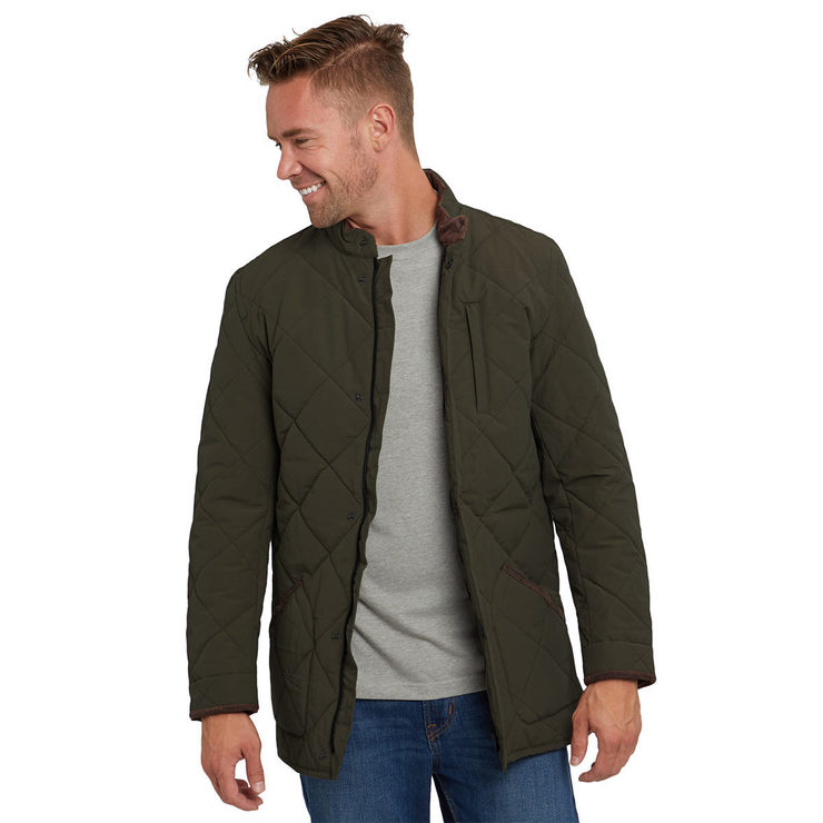 Orvis Men's Quilted Jacket in Green, Medium Costco UK