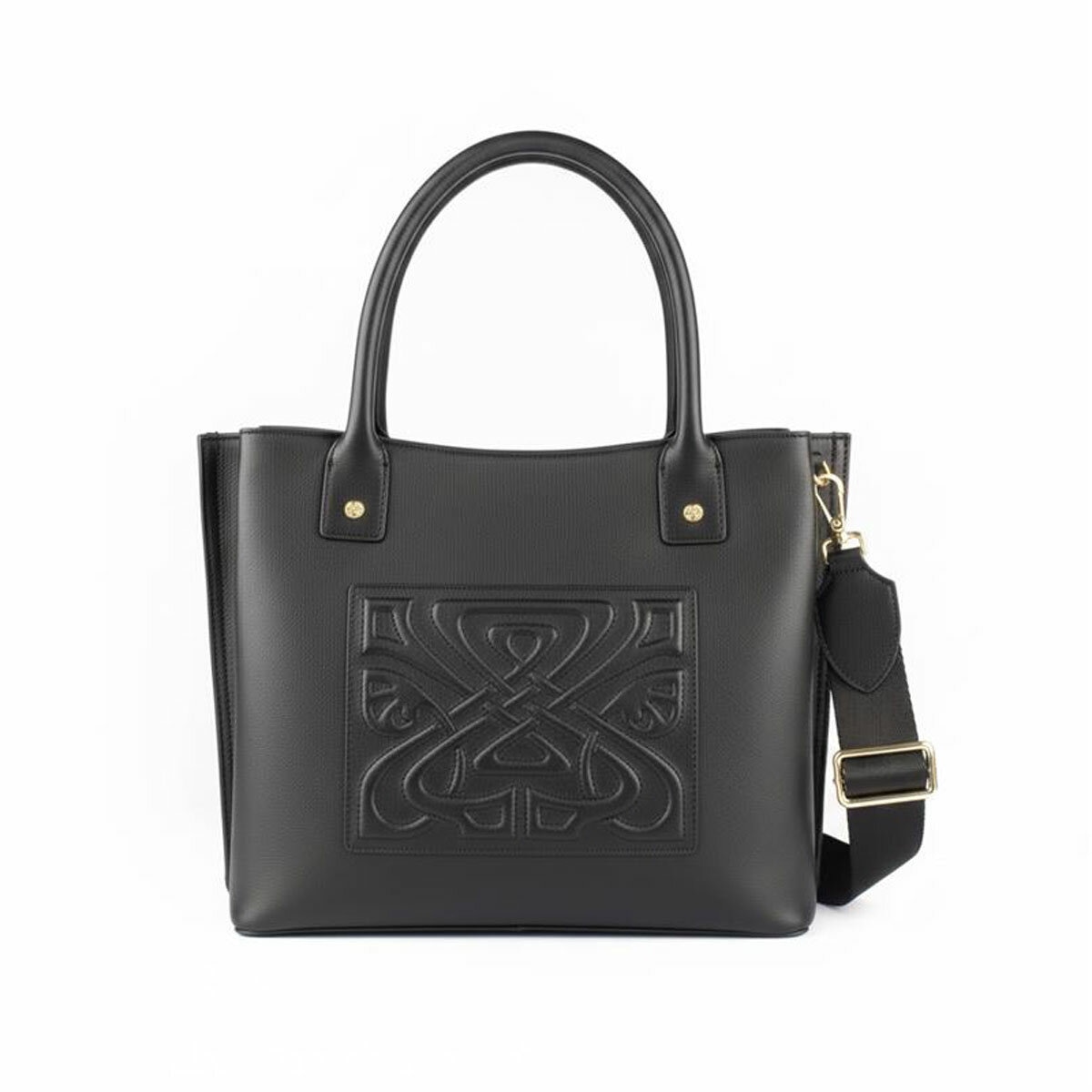 Biba Padded Leather Tote Bag in Black