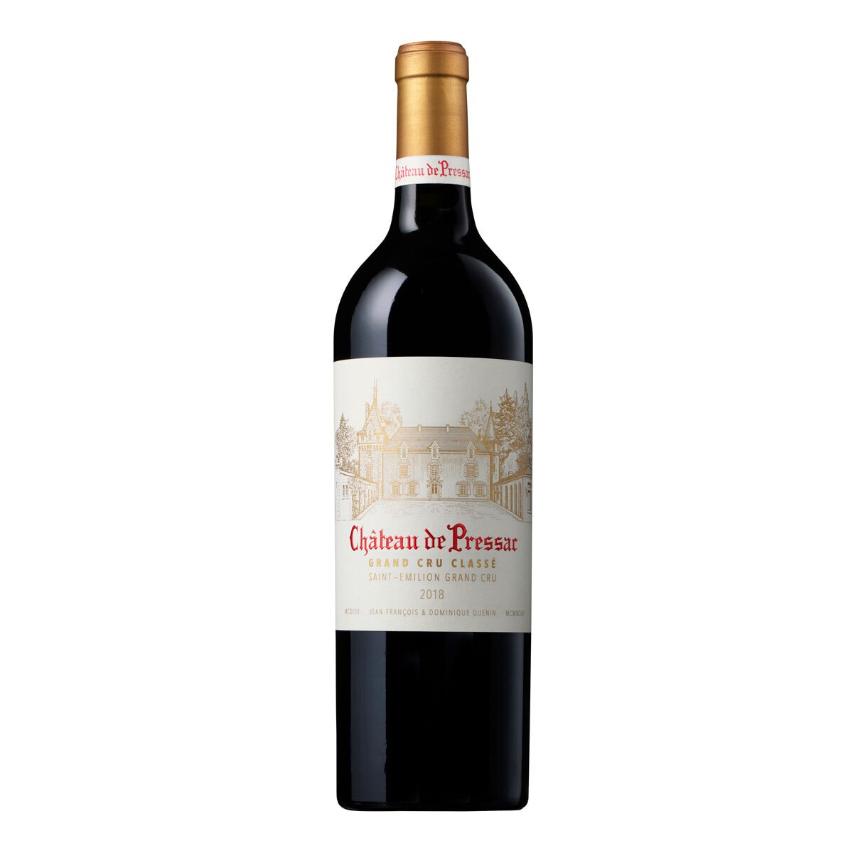 Chateau De Pressac Saint Emilion GCC 2018 75CL