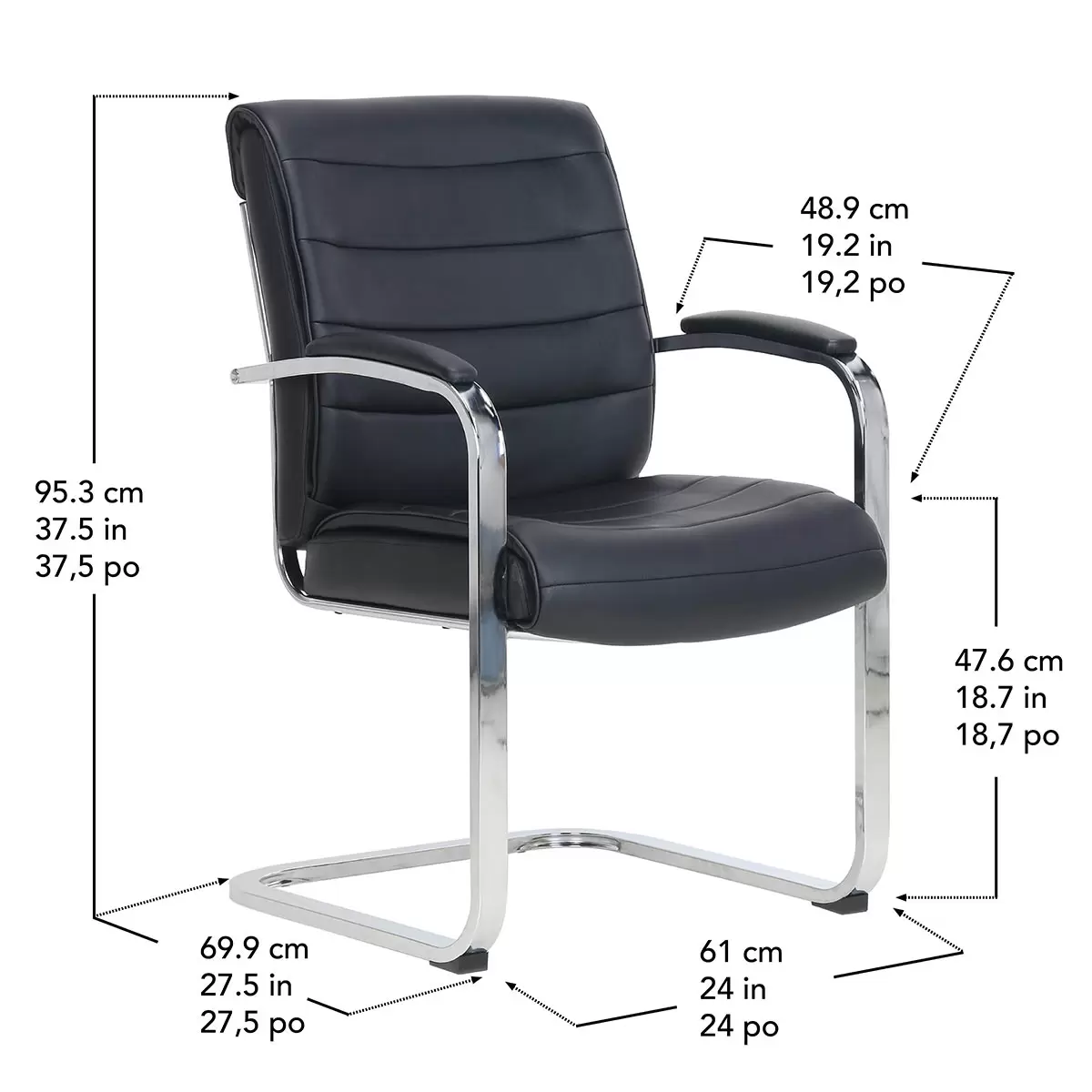 True Innovations Cantilever Guest Chair 
