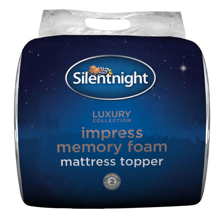 Silentnight Impress 7cm Memory Foam Mattress Topper, Single Costco UK