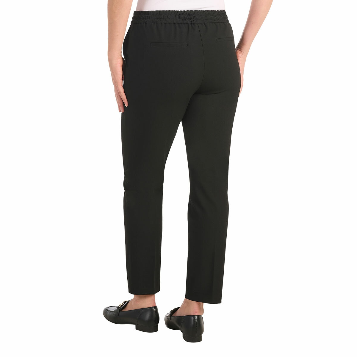 Hilary Radley Ladies 4 Way Stretch Pull On Pant in Black