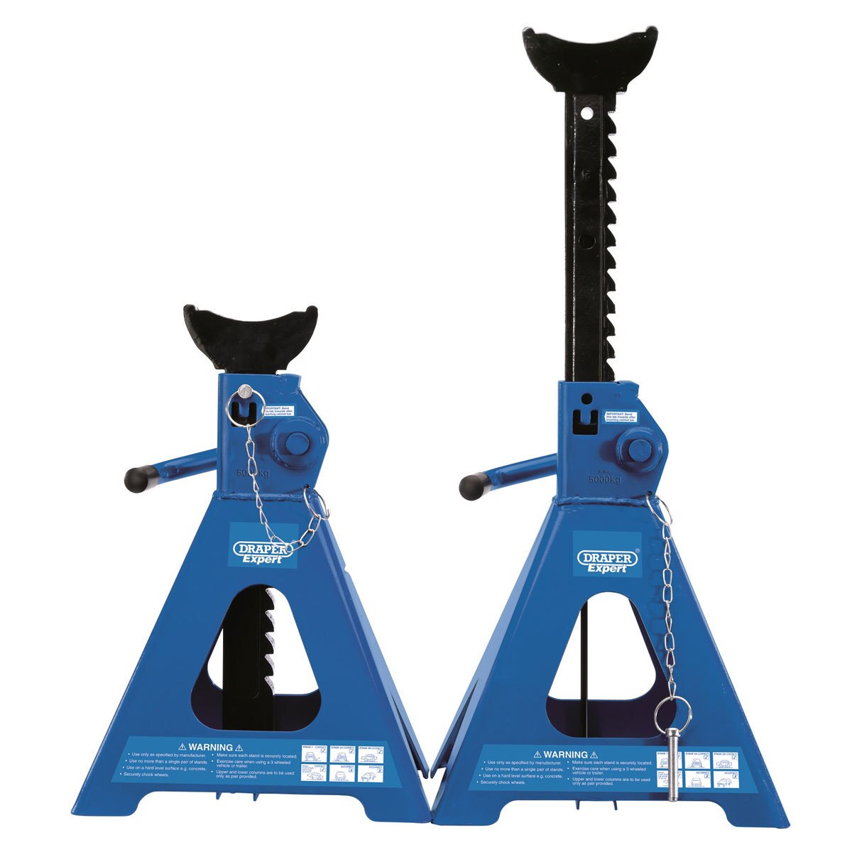 Draper Pair of 5Tonne Capacity Pneumatic Axle Stands Costco UK