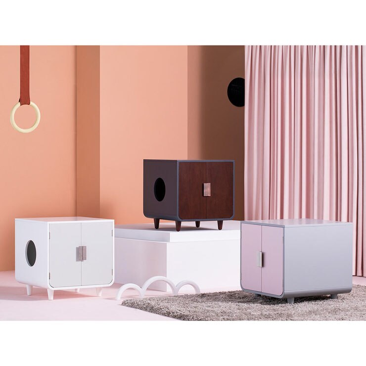 Staart Dyad Wooden Cat Litter Box in 3 Colours Costco UK