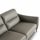 Nicoletti Jupiter Grey Leather Large 2 Seater Sofa Nicoletti Jupiter Grey Leather Large 2 Seater Sofa