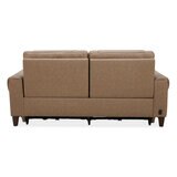 Aiden & Ivy Spencer Brown Leather Power Reclining Large 2 Seater Sofa