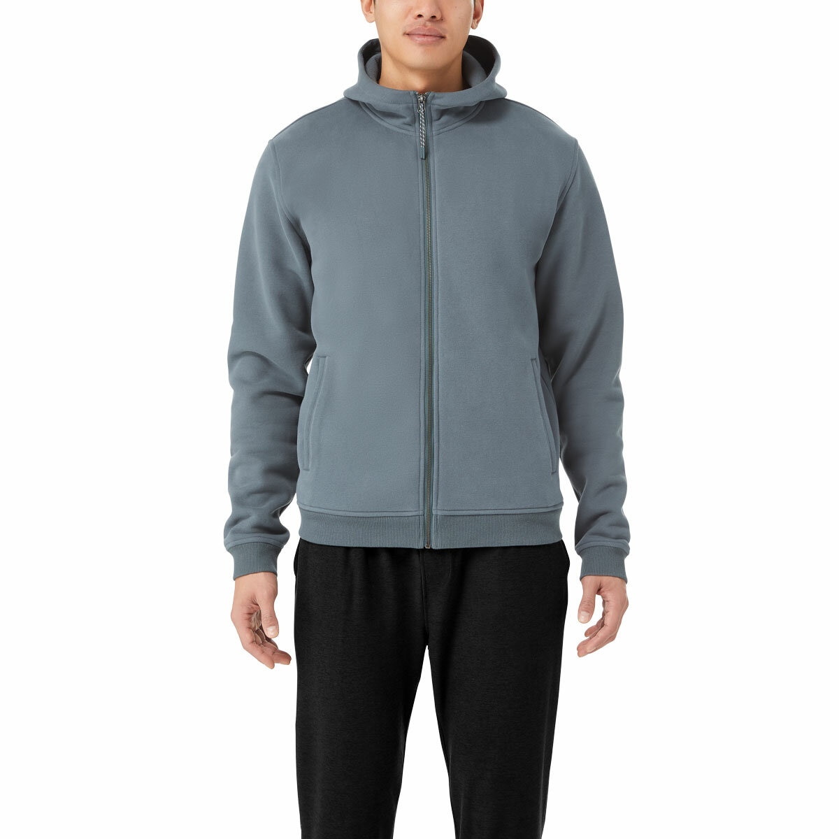 Kirkland Signature Mens Full Zip Hoody in Blue