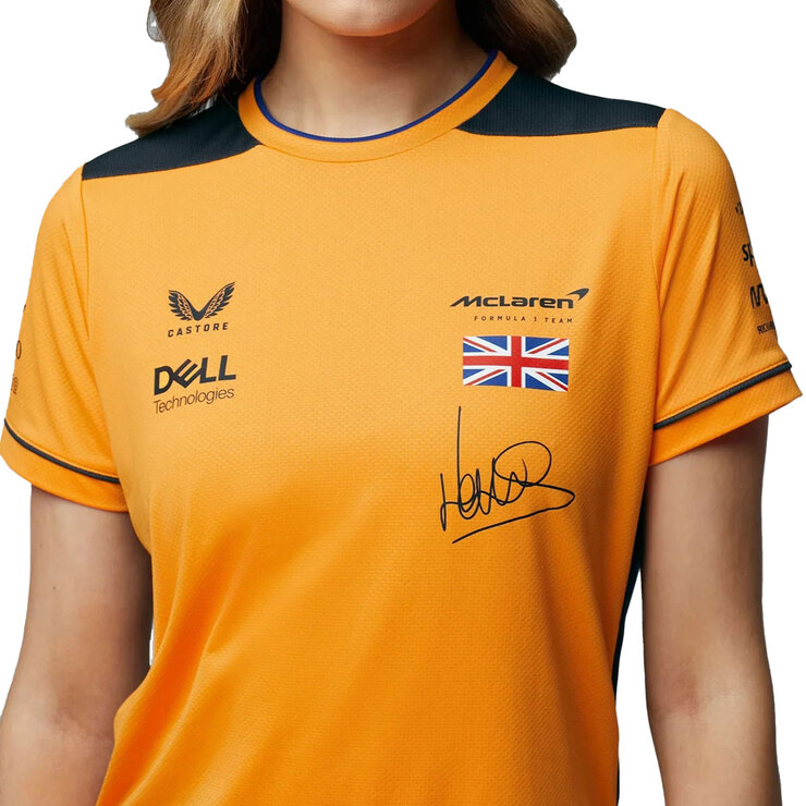 McLaren F1 Women's Replica Driver Lando Norris T-Shirt in Orange