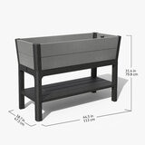 Keter Cortina 1.1m Raised Garden Bed with Self-Watering System