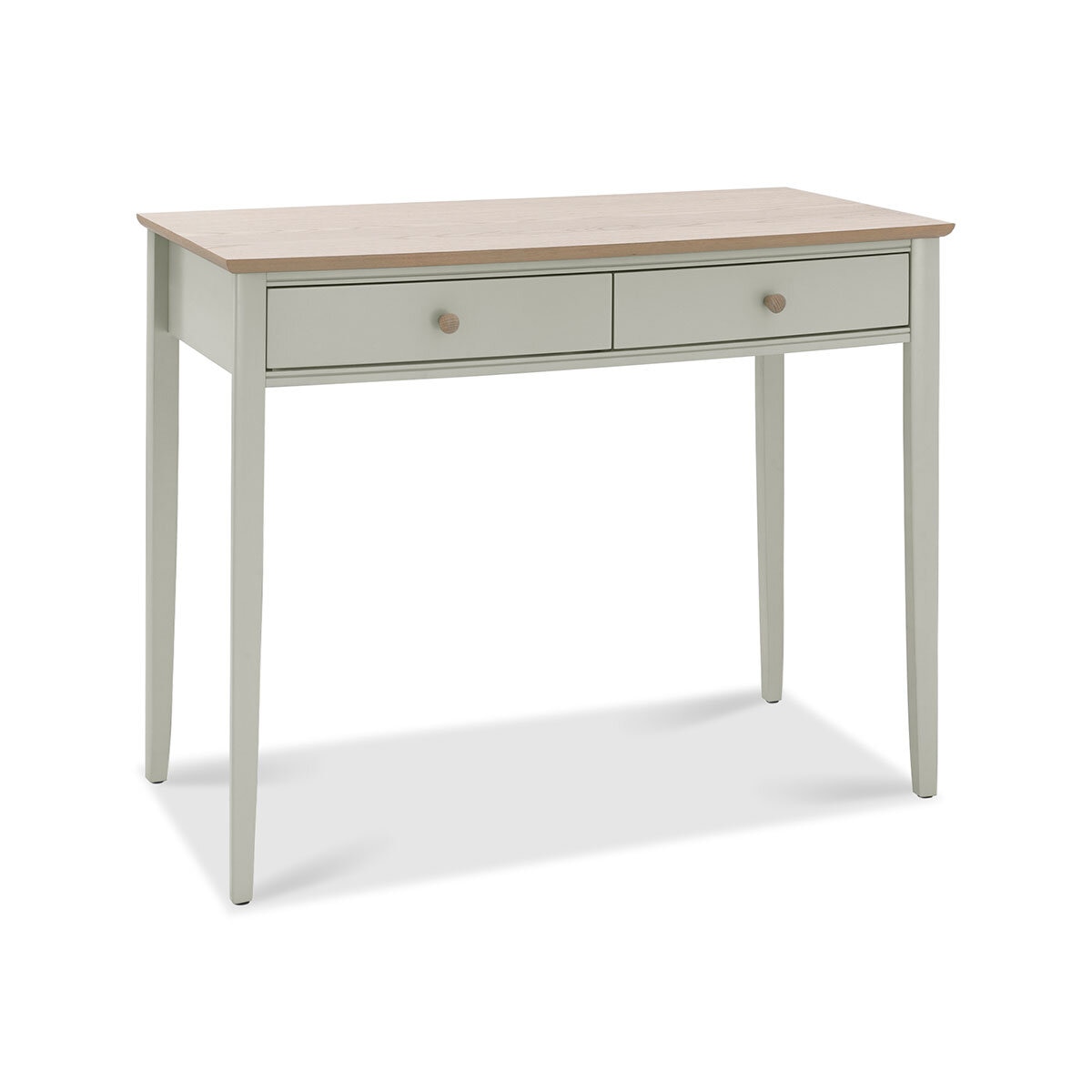 Bentley Designs Whitby Scandi Oak & Soft Grey Dressing Table & Stool