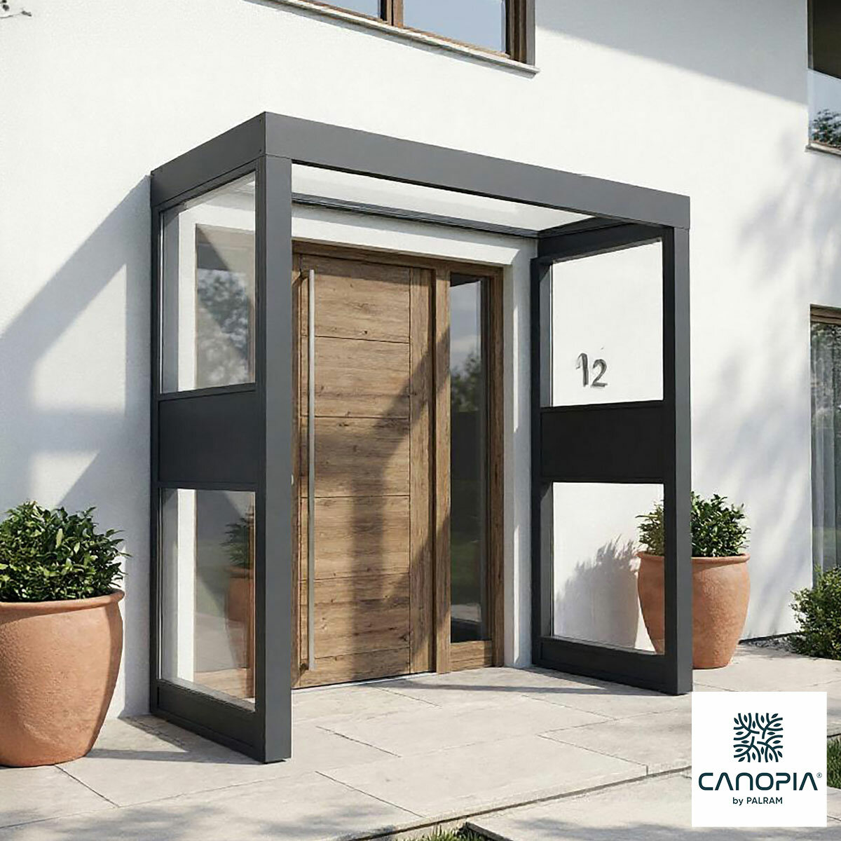 Palram Sophia Pro 215 x 96cm Door Awning Bundle