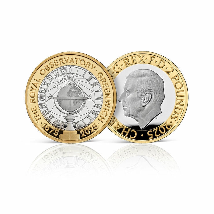 Royal Observatory £2 Silver Coin Cover & Stamps from Royal Mail® and The Royal Mint