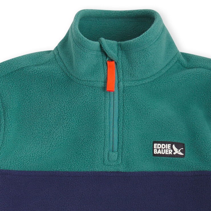Eddie Bauer Youth Quest Pullover Fleece in Green