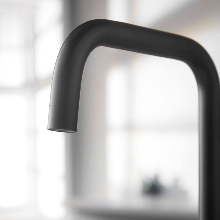 Deva Ashworth Kitchen Sink Mixer Tap In Matte Black, Model ASH104BK Deva Ashworth Kitchen Sink Mixer Tap In Matte Black, Model ASH104BK