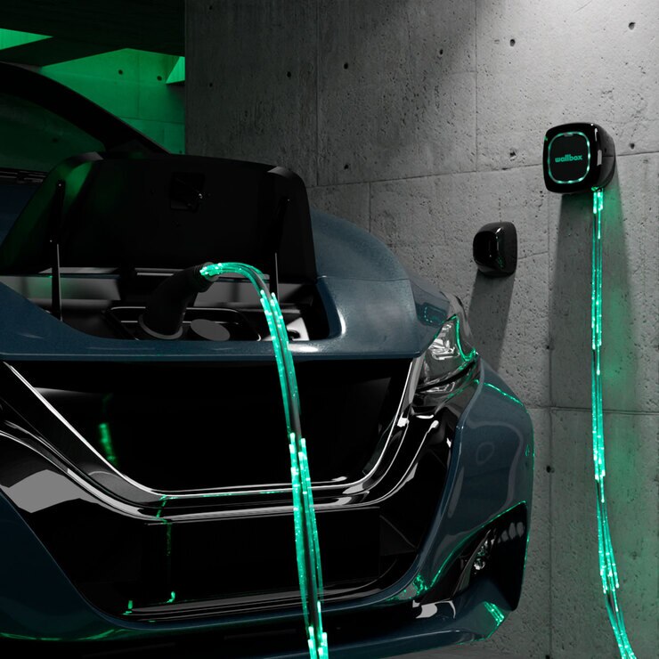 Wallbox Pulsar Plus Power 7.4kw EV Charger with Type 2 Cable (5m
