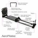 AeroPilates Reformer 435 Plus in Black/Pink