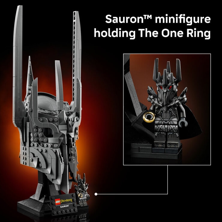 LEGO Icons Lord of the Rings Sauron Helmet - Model 11373 (18+ Years)