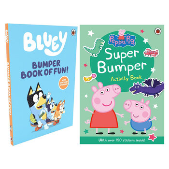 Bumper Activity Book in 2 Options: Bluey or Peppa Pig