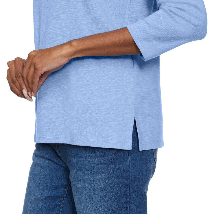 Kirkland Signature Ladies Boatneck Tee in Blue