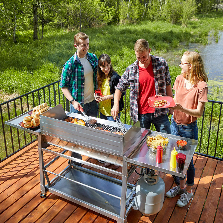 Louisiana Grills 4 Burner Stainless Steel Gas Event Barbecue with