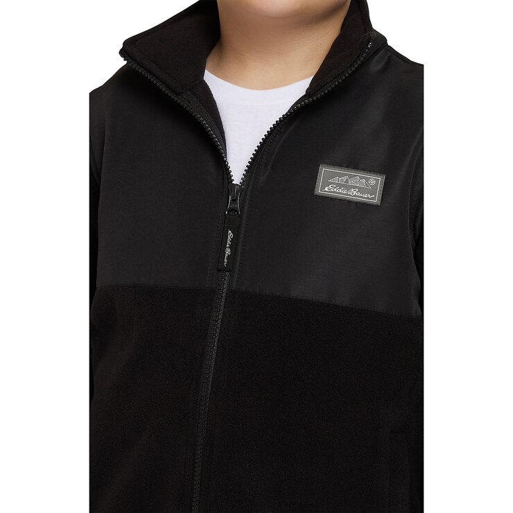 Eddie Bauer Full Zip Fleece Jacket in Black