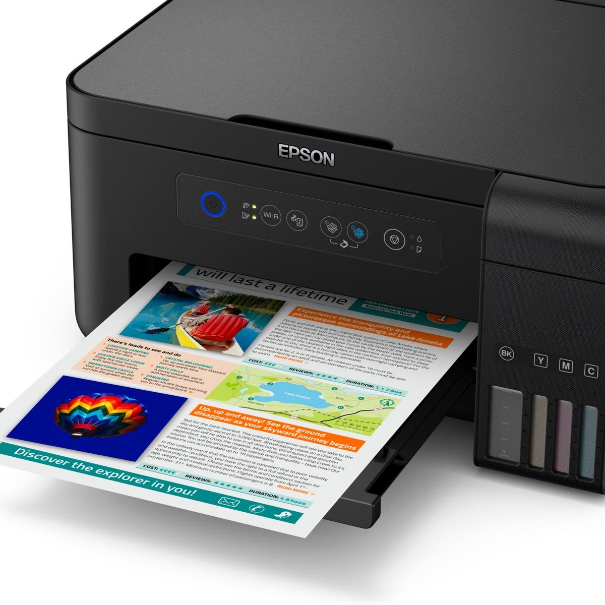 Epson EcoTank Inkjet Printer ET2700 Bundle with 600 Sheets of Paper