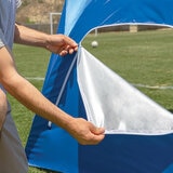 Lifestyle image of someone opening the window on the shelter