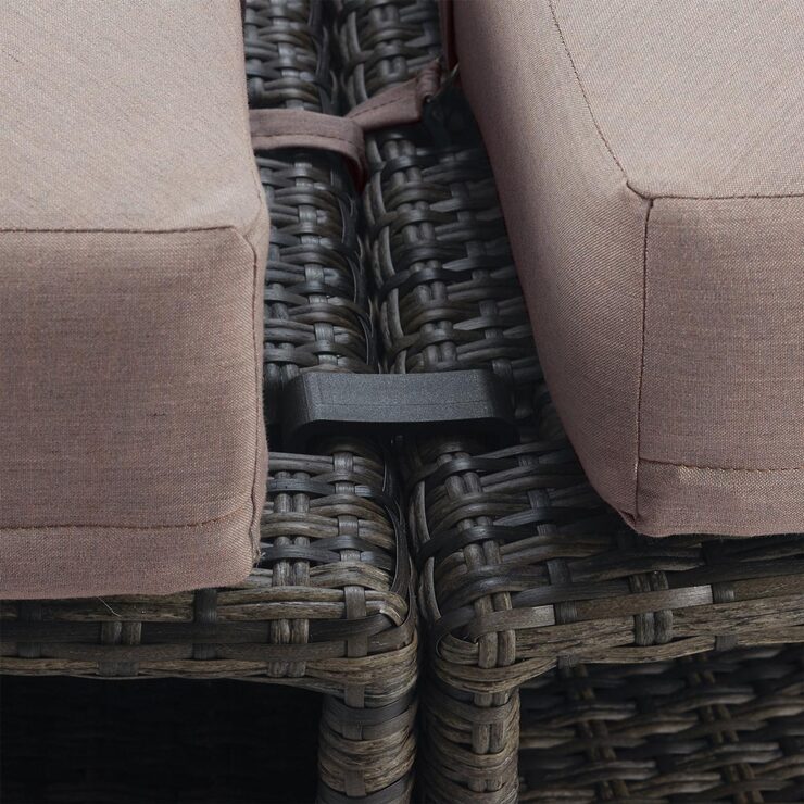 Agio Fresno 5 Piece Modular Woven Deep Seating Patio Set Costco UK