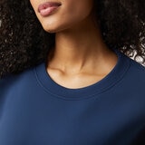 32 Degrees Ladies Sueded Tech Crewneck in Navy