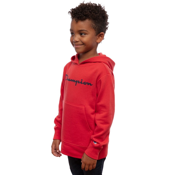 Champion Boys Pullover Hoody in Scarlet, Small