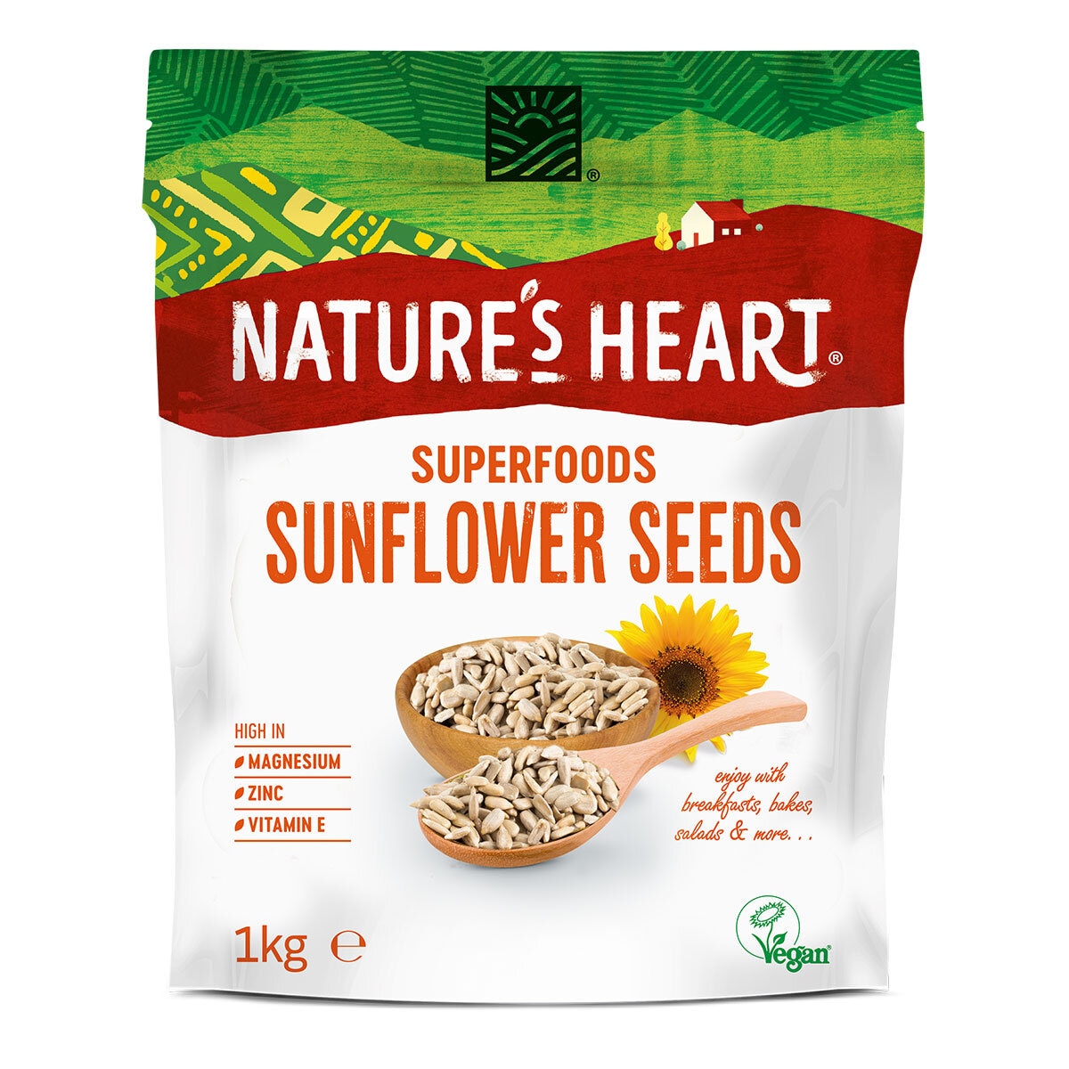 Nature's Heart Sunflower Seeds, 1kg Costco UK