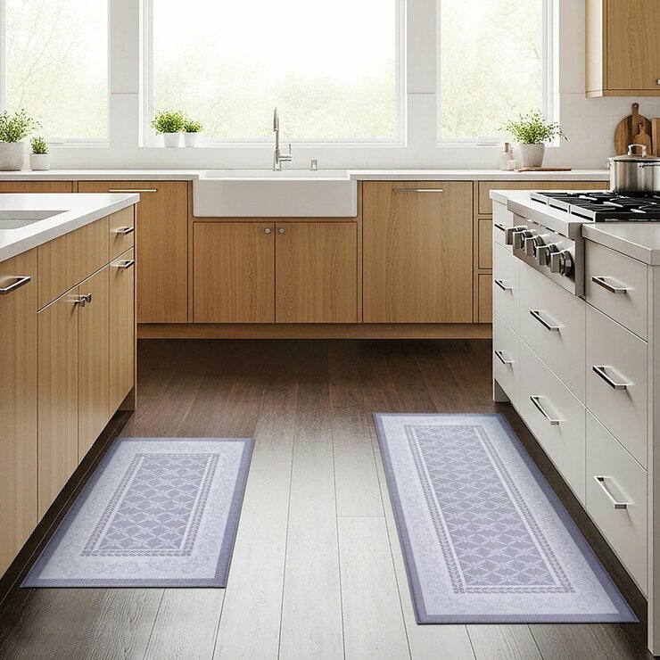 Thomasville Classic Comfort Blue Grey Mat, 2 Pack Thomasville Classic Comfort Blue Grey Mat, 2 Pack