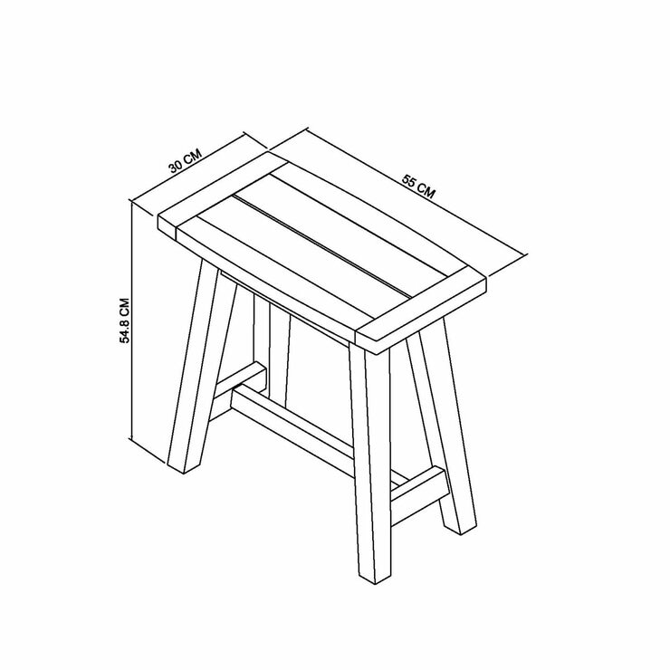 Bentley Designs Camden Weathered Oak & Peppercorn Side Table