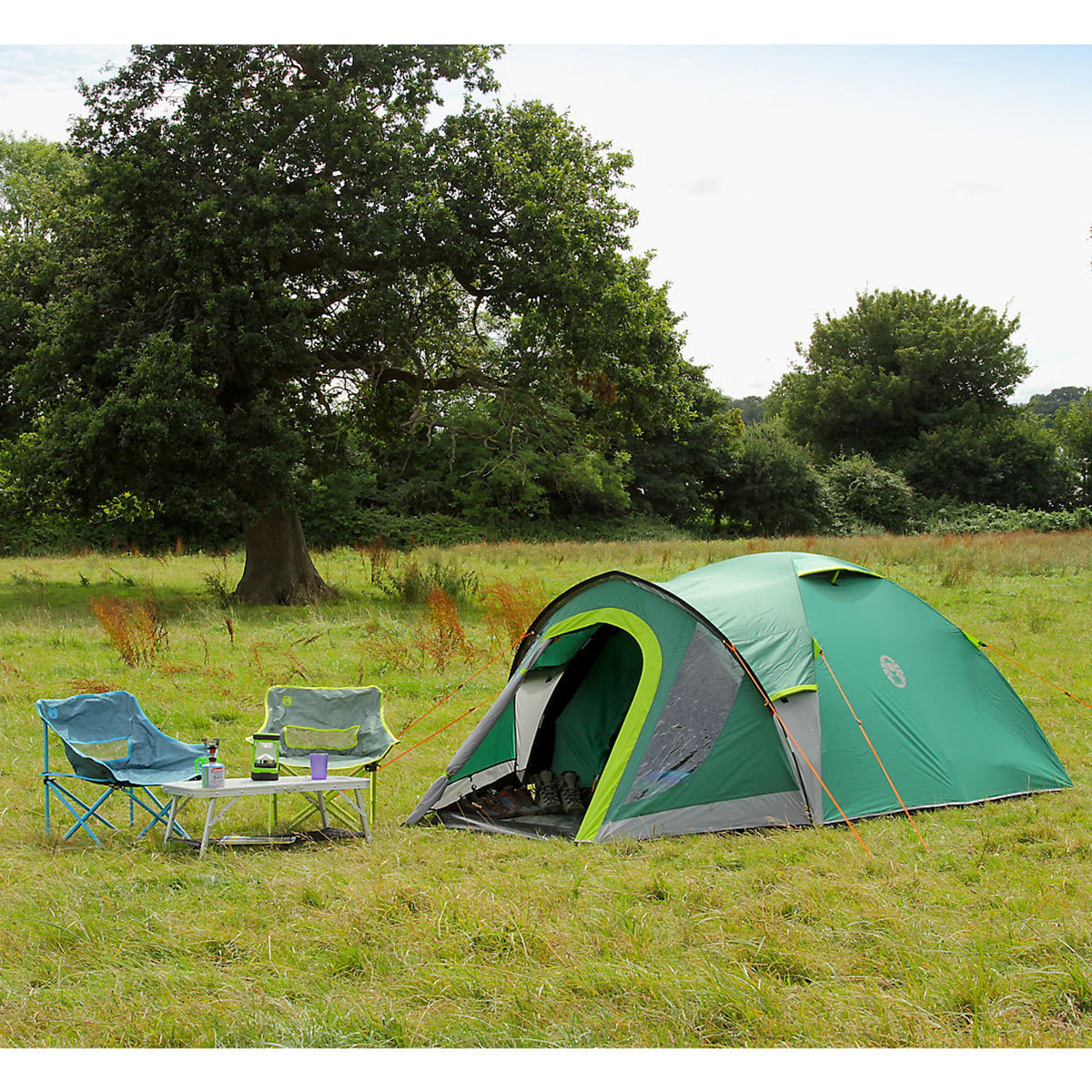 Coleman Kobuk Valley 4 Person Plus Tent with Blackout Bedroom