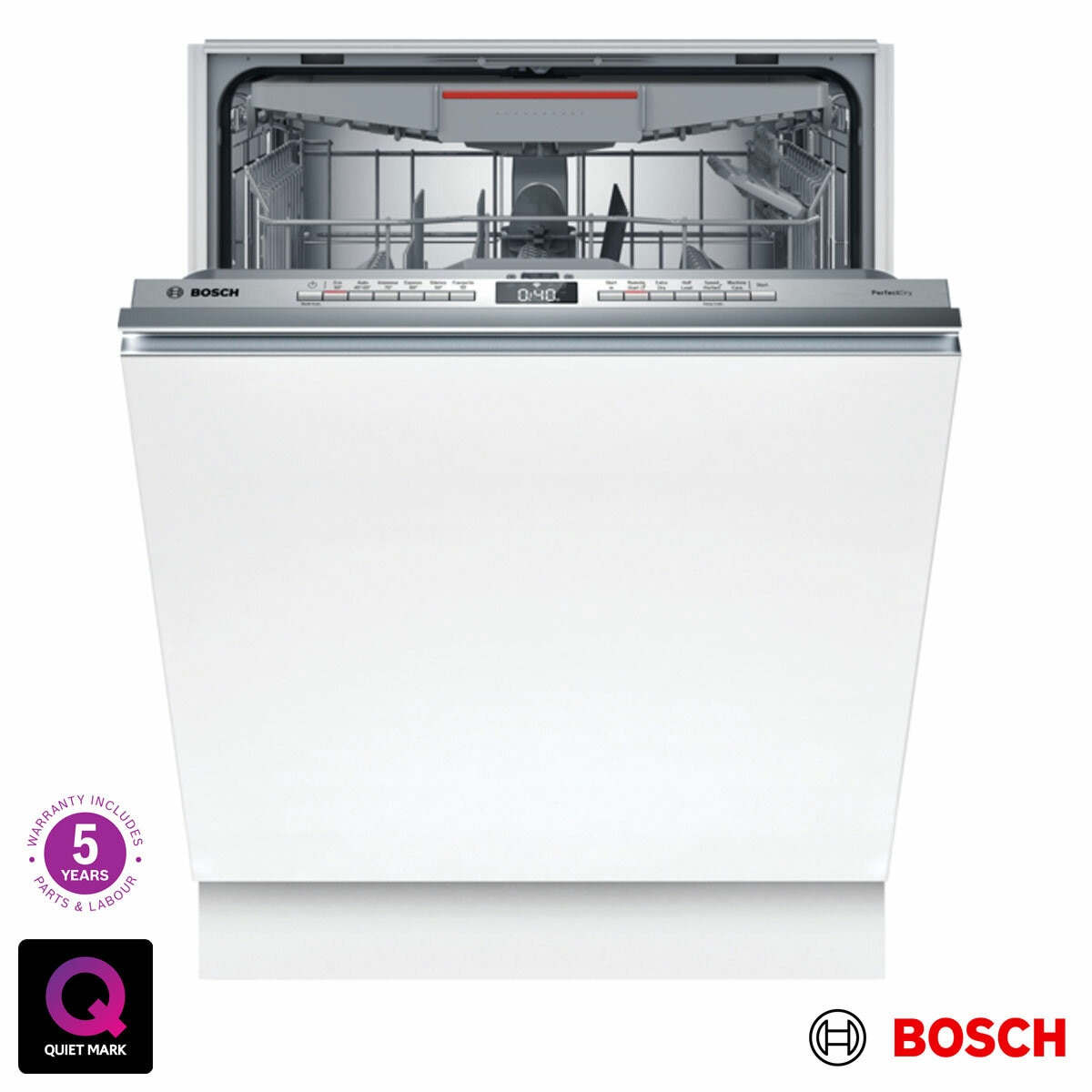 Bosch SMV6ZCX10G Fully Integrated, 14 Place Setting Dishwasher, C Rated